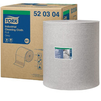 Нетканый материал повышенной прочности для уборки Tork W1/W2/W3 (361 метр, 950 листов 430х380 мм, серый)